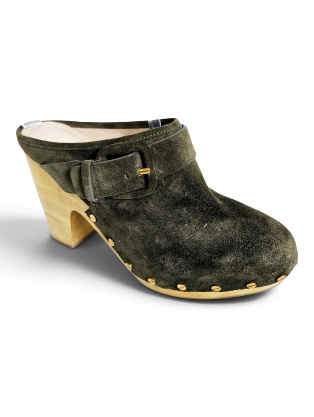 New Without Tags Veronica Beard Dacey Suede Clogs Women's Size 8.5 Brown